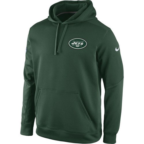 New York Jets Nike KO Chain Fleece Pullover Performance Hoodie Green - Click Image to Close